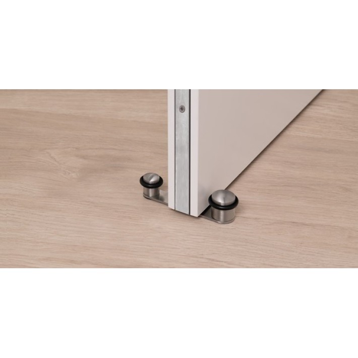 Inofix 3169-7 Ανοξείδωτο Στοπ Πόρτας Διπλής Λειτουργίας σε Χρώμιο Ματ