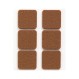 Inofix 4084-4 Τσοχάκια Προστασίας 3x31x31mm., Καφέ
