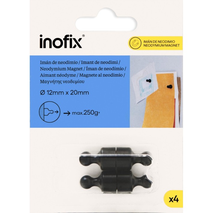 Inofix 4302-3 Κυκλικός Μαγνήτης 20x12mm