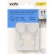 Inofix 4303-2 Μαγνήτης Με Μετακινούμενο Άγκιστρο Λευκ΄ός 19x6mm