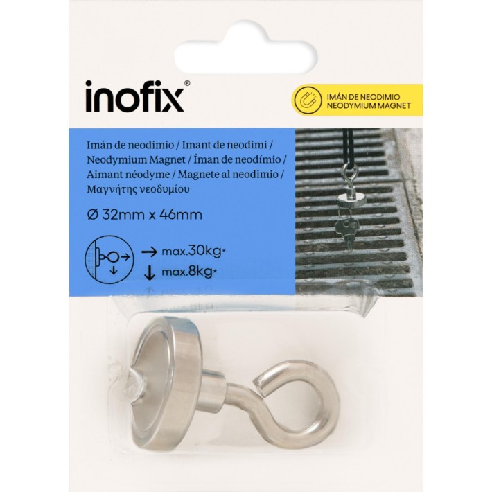 Inofix 4306-1 Ισχυρός Μαγνήτης 32x44mm