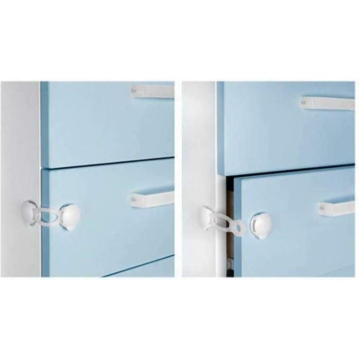 Inofix 5101-2 Κλειδαριά Ασφαλείας Σ/2 για Ντουλάπες Κοντή 36x107x13 mm Λευκή