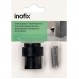 Inofix 3162-3 Στόπερ Ψηλό Πόρτας ή Τοίχου 40x35x35mm Μαύρο