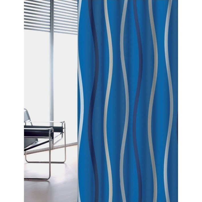 Joy Bath Υφασμάτινη Κουρτίνα Μπάνιου 180x200 Weves Blue