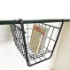 Dream House 4133  Καλάθι Κρεμαστό Μεταλλικό 18x25x21 εκ., Καφέ 