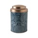 Laura Ashley 182927  Peacock Blue Tin Box Βάζο Γενικής Χρήσης 12x18 εκ.