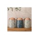 Laura Ashley 182927  Peacock Blue Tin Box Βάζο Γενικής Χρήσης 12x18 εκ.