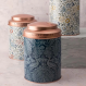 Laura Ashley 182927  Peacock Blue Tin Box Βάζο Γενικής Χρήσης 12x18 εκ.