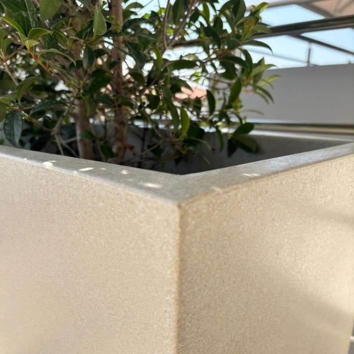 Ζαρντινιέρα CUBE slim καφε 100Χ30Χ50