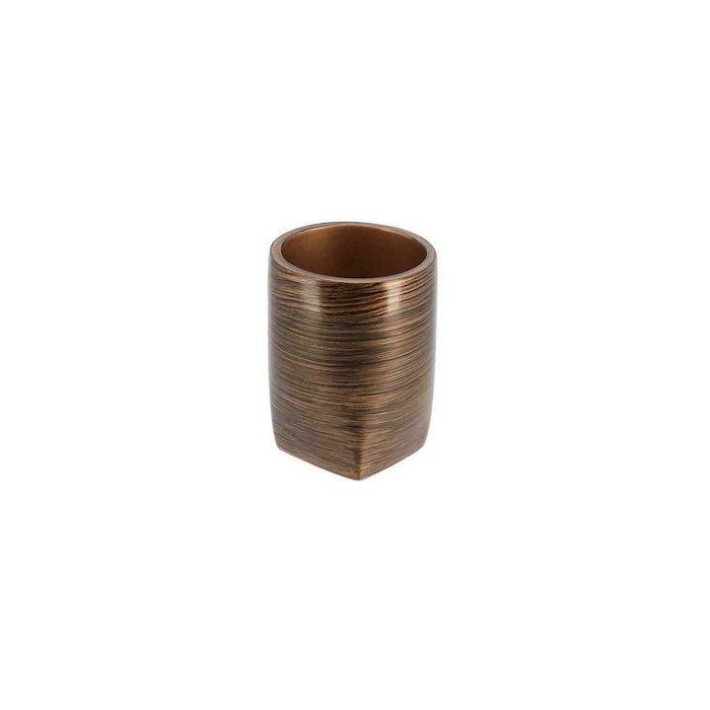 Ποτηροθήκη Polyresin Μπρονζέ 7x10εκ. 06.61112193