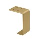 Roline 203 Χρυσό Ματ Πόδι Επίπλου Μεταλλικό 7x4.5x0.4x10cm.