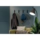 Roline 423 Κρεμάστρα Μεταλλική 3x14.9 εκ., Μαύρη