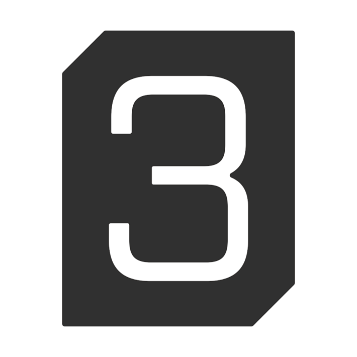 Roline 465-3 Νούμερο Κατοικίας 5,5x7 εκ., Μαύρο Ματ