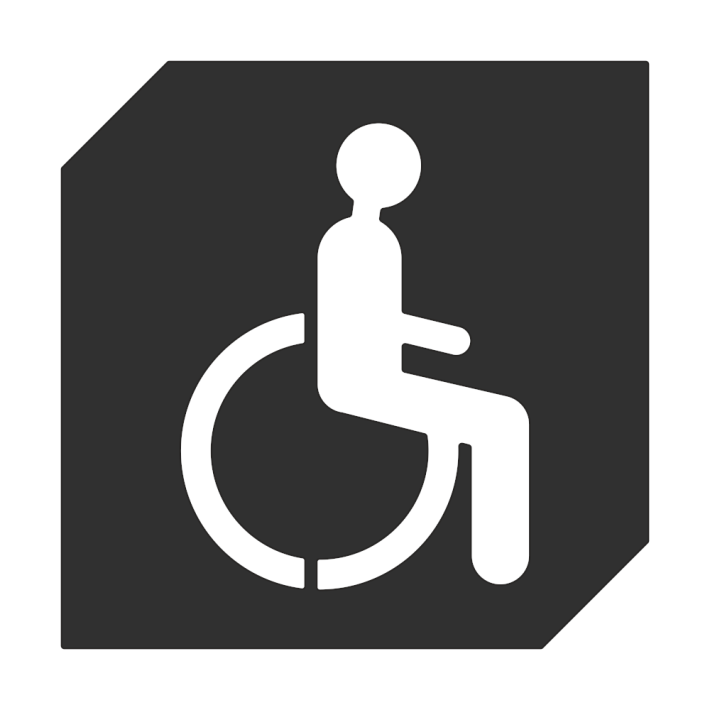 Roline 467 WC AMEA Ένδειξη 10x10 εκ., Μαύρο Ματ