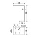 Roline 203 Χρυσό Ματ Πόδι Επίπλου Μεταλλικό 7x4.5x0.4x10cm.