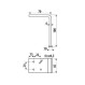 Roline 205 Χρυσό Ματ Πόδι Επίπλου Μεταλλικό 7x4.5x0.4x10cm.