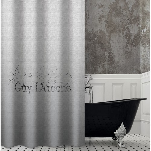 Guy Laroche Υφασμάτινη Κουρτίνα Μπάνιου 180x190 εκ., Pandora Silver 1128030221002