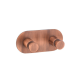 Sanco Ergon 0646-M26 Διπλό Άγκιστρο 11x5x5εκ., Old Copper Mat