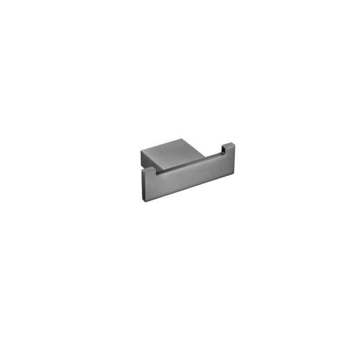 Sanco Monogram 120418-AB23 Διπλό Άγκιστρο 8x4,5x2,5εκ., Brushed Metal Gun