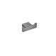 Sanco Monogram 120418-AB23 Διπλό Άγκιστρο 8x4,5x2,5εκ., Brushed Metal Gun