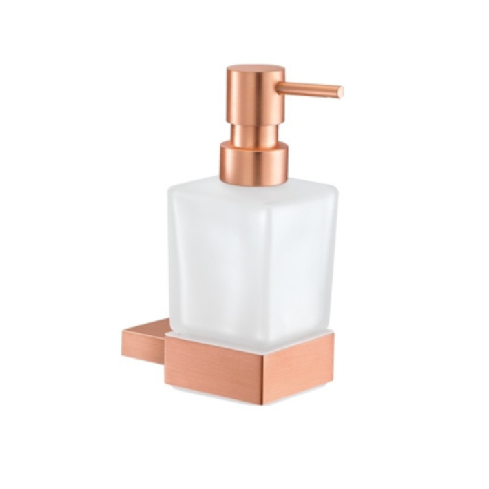 Sanco Monogram 120422-A06 Επιτοίχιο Dispenser 65x95x160mm, Ροζ Χρυσό