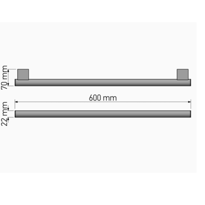 Sanco Πετσετοθήκη Academia 21804-122 Graphite Dark