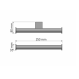 Sanco Χαρτοθήκη Διπλή Academia 21826-122 Graphite Dark