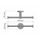 Sanco Ergon 25926-M26 Διπλή Χαρτοθήκη 250x80x55mm, Old Cooper Mat
