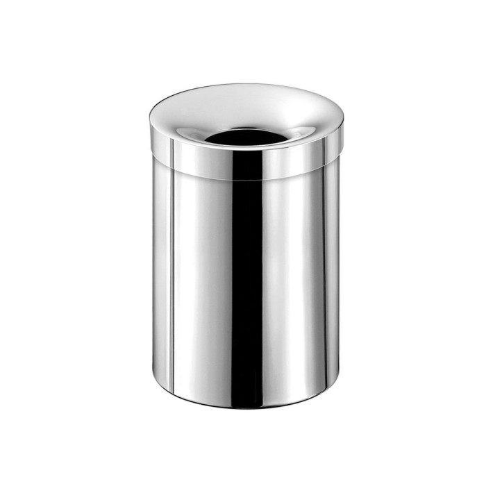 Χαρτοδοχείο 12lit Sanco Open Bin 90654-A03 Χρώμιο 25x38.5εκ.