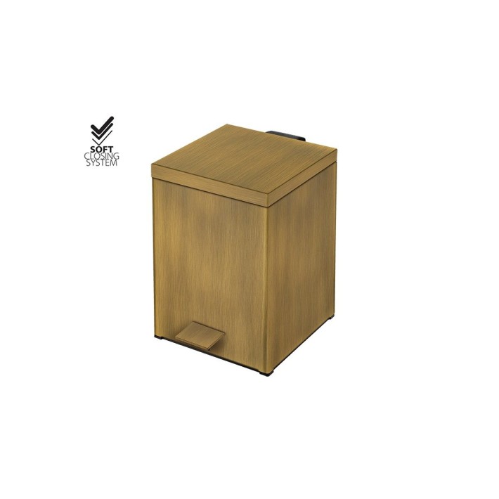  Χαρτοδοχείο 5lit Sanco 90677-DM25 Bronze Mατ 18x25x26.5εκ. Soft Close