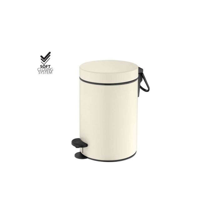  Χαρτοδοχείο 5lit Sanco 90680-M102 Μπεζ Ματ 20.5x28εκ. Soft Close