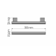 Sanco 0351-W30-122 Λαβή Μπανιέρας 30x7x2,2εκ., Graphite Dark