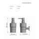 Sanco Iconic 26722-A03 Επιτοίχιο Dispenser 7x11.5x15.5cm, Χρώμιο