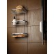 Σπογγοθήκη Διπλή Παραλληλόγραμμη Sanco 004-M116 26.5x12.5x29εκ., Μαύρη