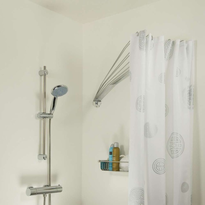 Umbrella chrome με 12 ακτίνες βραχίονας μπάνιου γωνιακός Sealskin
