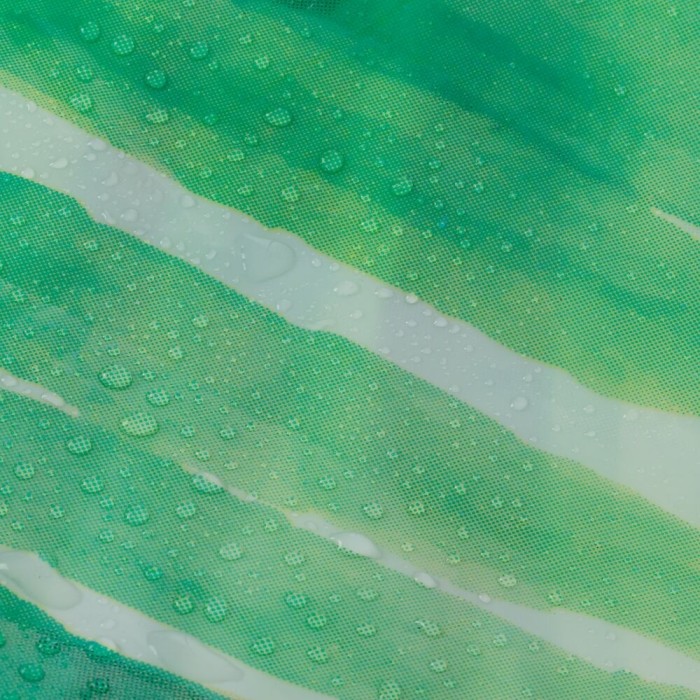 Sealskin Πλαστική Κουρτίνα Μπάνιου LEAVES 180x200εκ. Λευκή- Πράσινη