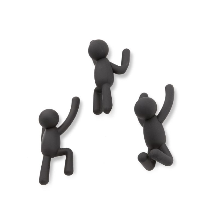 Umbra Buddy – Σετ 3 Επιτοίχιων Κρεμαστρών Σε Μαύρο 