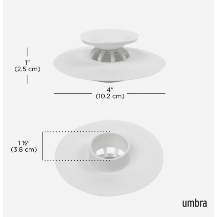 Umbra Flex - Λευκή Τάπα Σιλικόνης Για Μπανιέρα