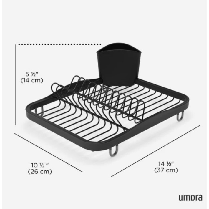 Umbra Sinkin Πιατοθήκη Νεροχύτη Μαύρη 330065-040