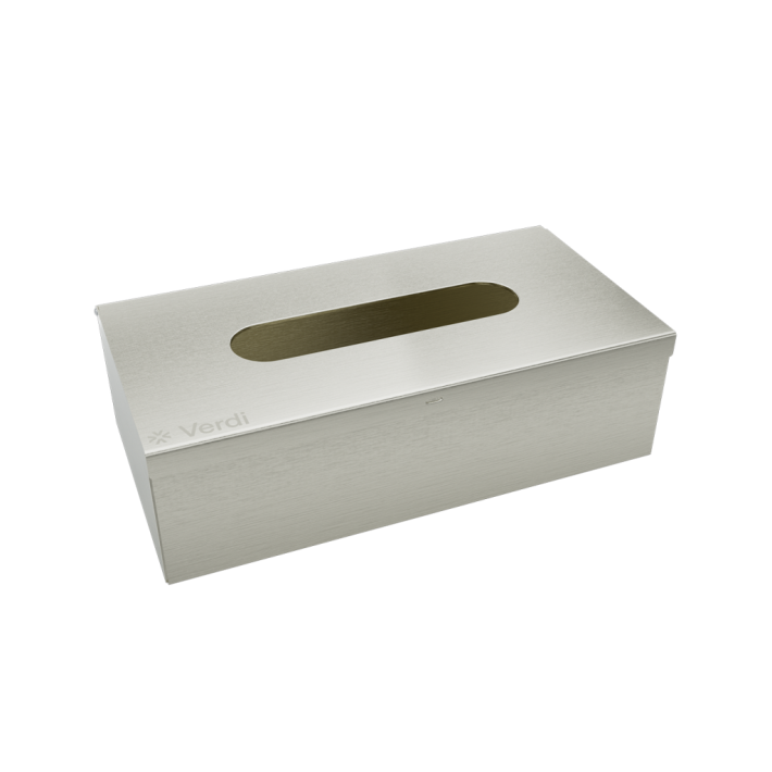 Verdi Θήκη για Χαρτομάντηλα 504.08.78 Νίκελ Ματ 25,5x13,5x7,5εκ.