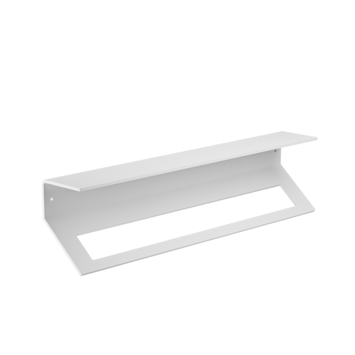 Verdi Πετσετοθήκη με Ράφι Strantza 60x9,5x14,4 εκ., Λευκή Ματ 723.15.01