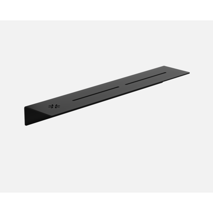 Verdi Ράφι Μπάνιου Strantza με Αποστράγγιση 50x9,3x5Υεκ., Μαύρο 723.20.05