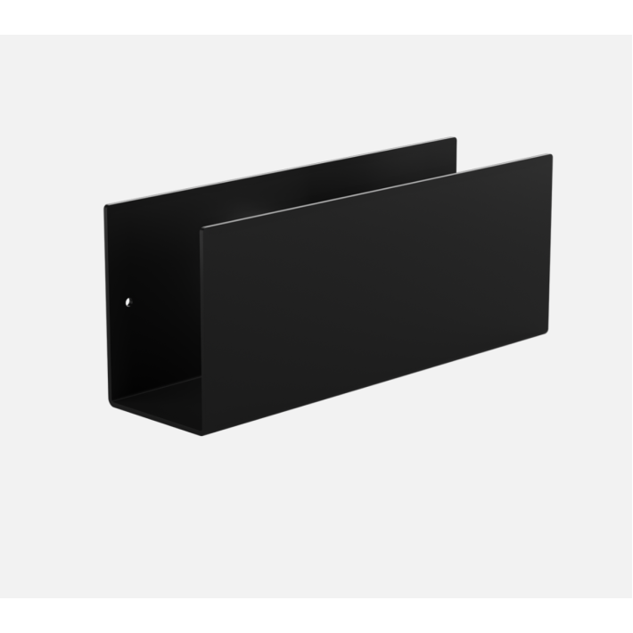 Verdi Ράφι Μπάνιου Strantza με Ψηλή Πρόσοψη 30x8x12Υεκ., Μαύρο 723.38.05
