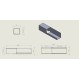 Verdi Άγκιστρο Διπλό με Ράφι Strantza 40x9,3x9,3εκ., Λευκό 723.03.01