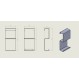 Verdi Ράφι Κλειστό Διπλό Strantza 23x10,3x50,3Υ εκ., Λευκό 723.07.01