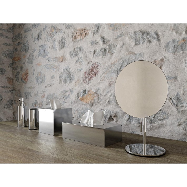 Verdi Επικαθήμενος Καθρέπτης X3 Μεγέθυνση Ø20εκ.  Light Gold Brushed