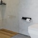 Verdi Χαρτοθήκη με Ράφι Strantza 33x11x6Υ εκ., Μαύρη 723.02.05