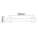 Λαβή Εξώθυρας 04.6300/T4 Viometale Inox Ματ