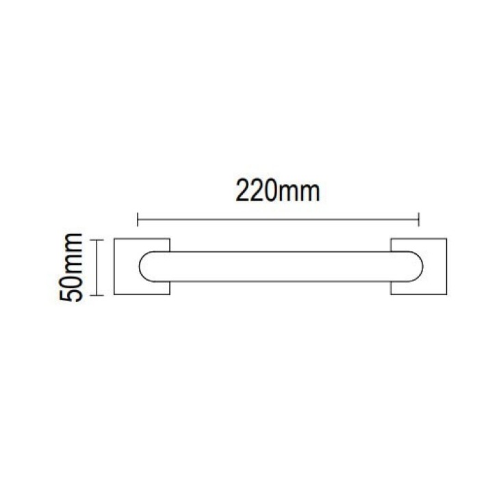 Λαβή Εξώθυρας 04.753/T4 Viometale Inox Ματ