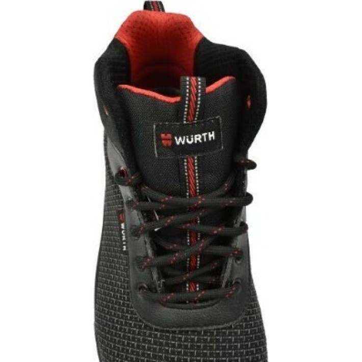 Würth Μποτάκι Εργασίας HERMIS 02 Μαύρο- Κόκκινο 